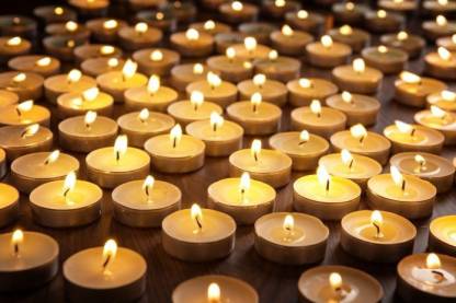 Flipkart SmartBuy 100Pcs White Candle (White, Pack of 100)